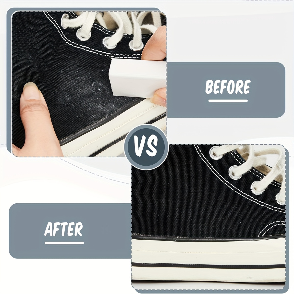 Sneaker Care Pack - 4-delige sneakers canvas schoonmaakschoenen glans, koeienhuid