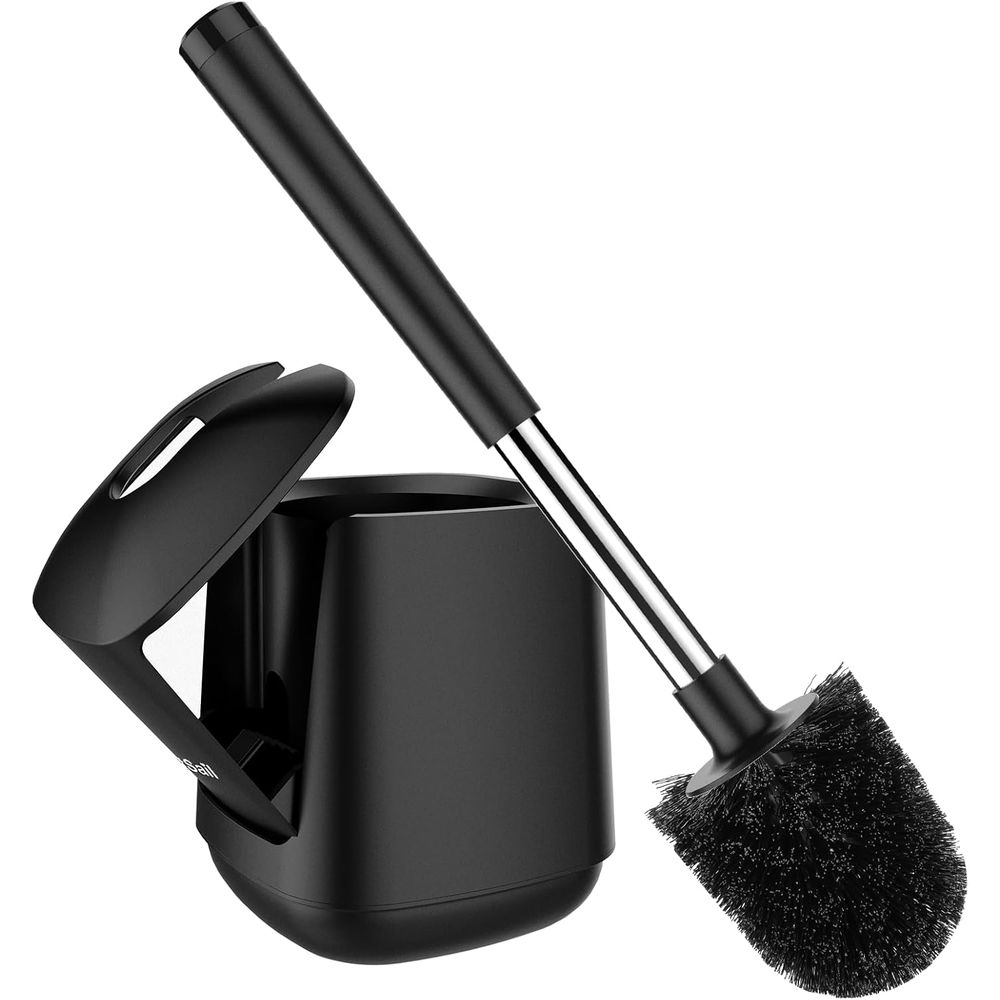 Brush Bristle Set - Toiletborstelhouder met afsluitbaar deksel en extra