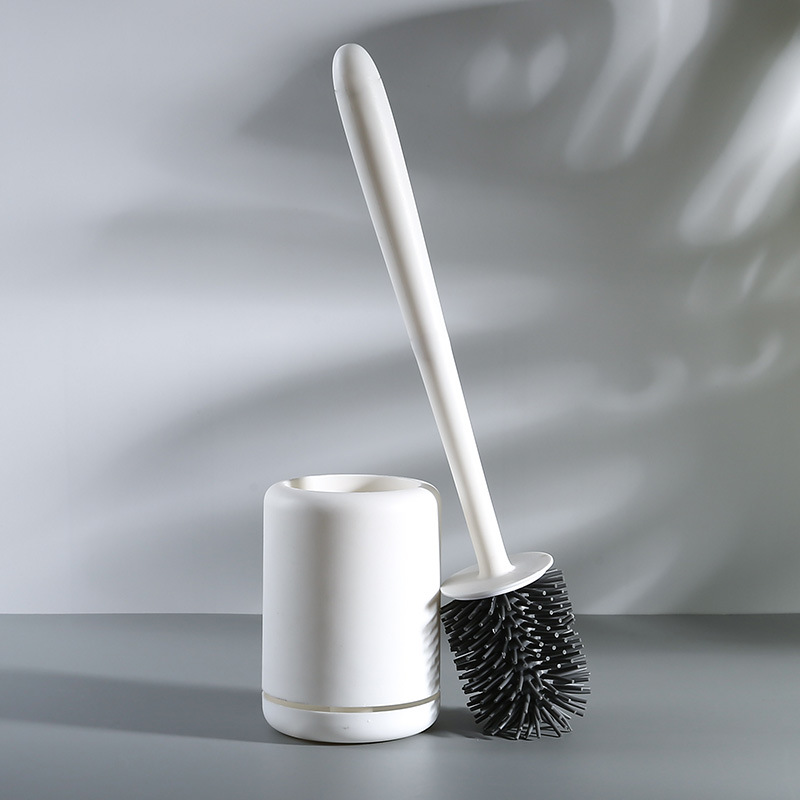 Brush Bristle Set - Toilet Brush Set Holder Nylon/ Silicone