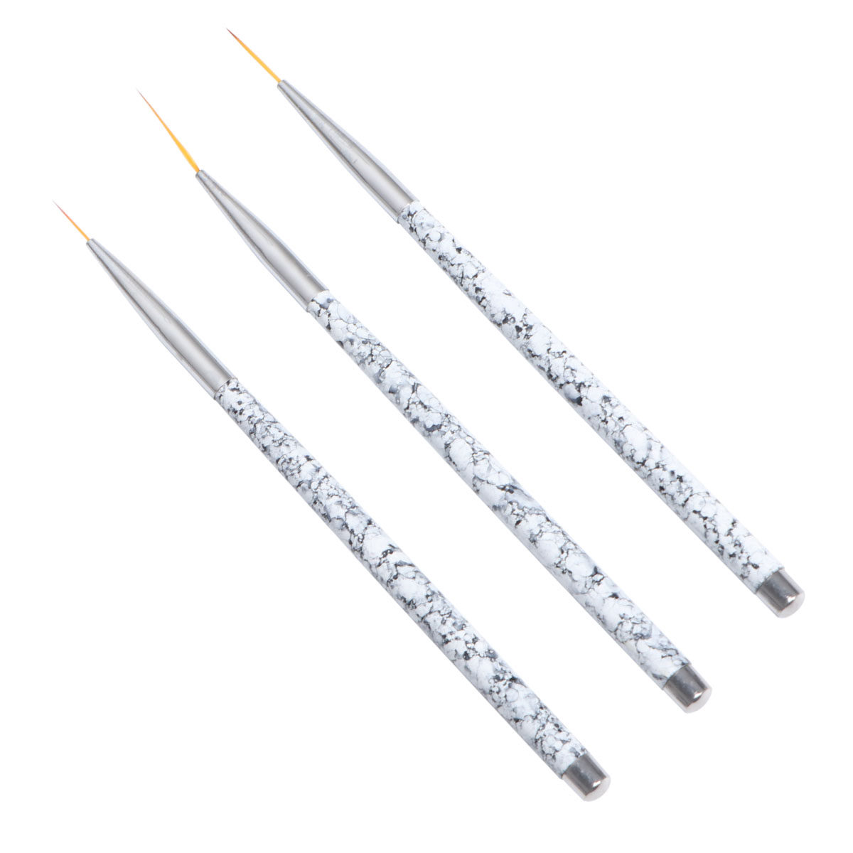Brush Bristle Set - 3-delige set nagelkunst liner penselen met