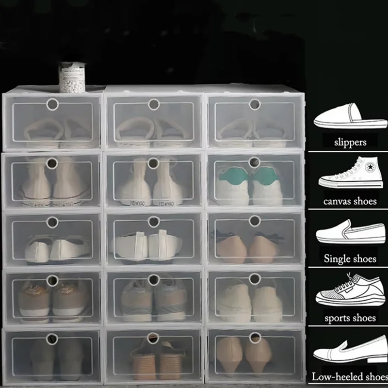 6-pack transparante schoenendo - Shoe Box Display recensie en prijs