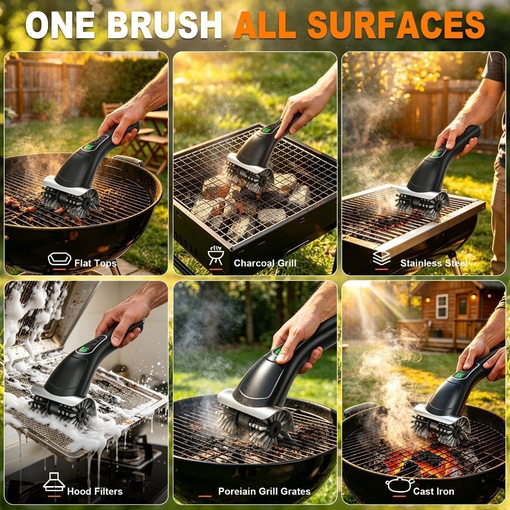 Elektrische grillborstel met 2 - Brush Bristle Set recensie en prijs