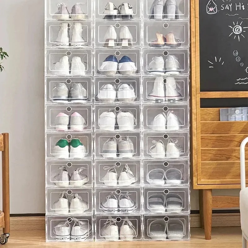 6 stuks transparante schoenend - Shoe Box Display recensie en prijs