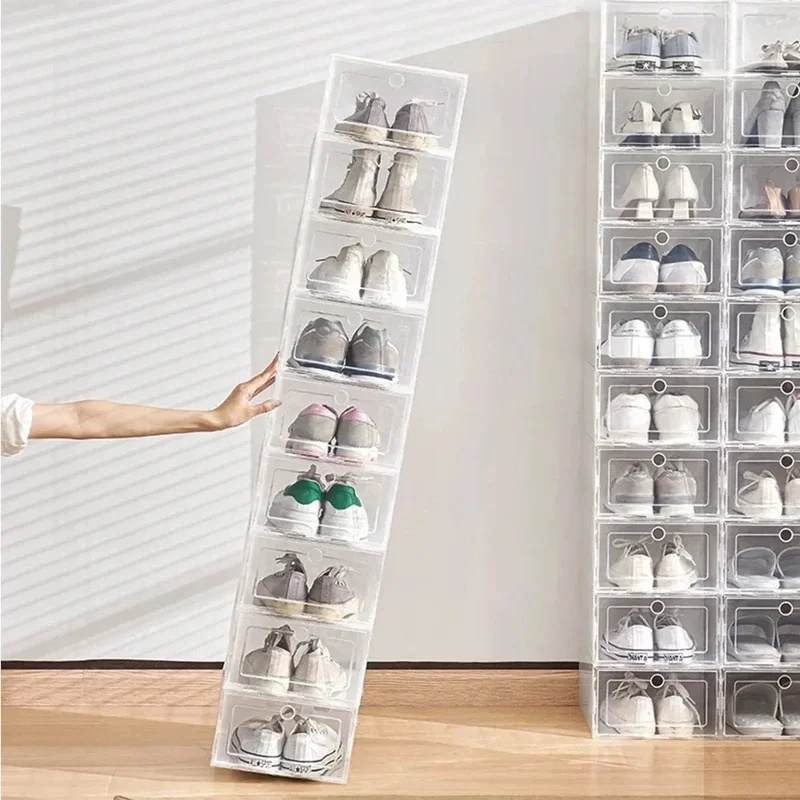6 stuks transparante schoenend - Shoe Box Display recensie en prijs