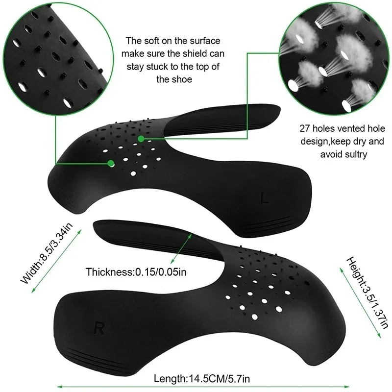 4/8 stuks schoenkreukbescherme - Crease Protector Toe recensie en prijs